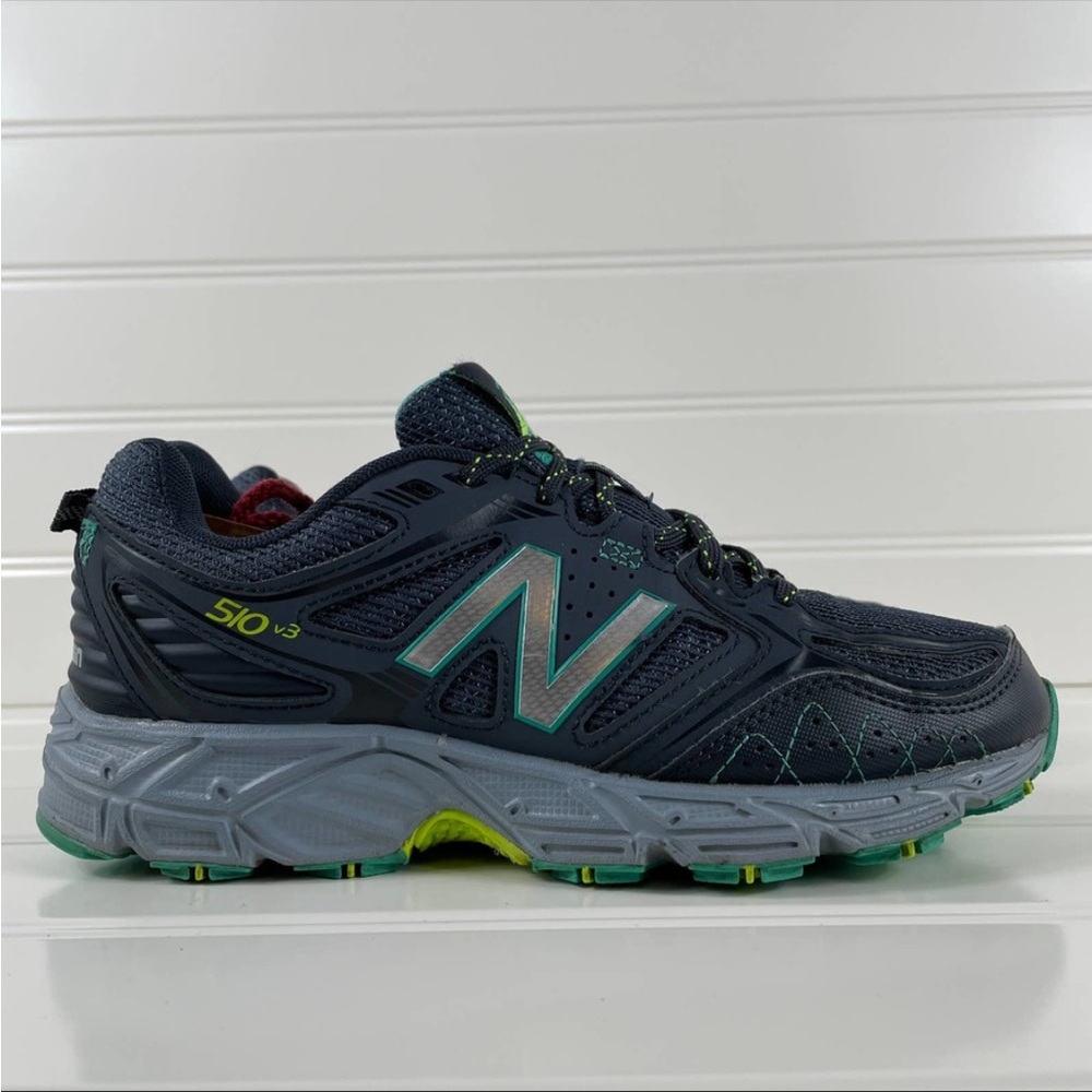 New Balance Womens 510v3 All Terrain Lace Up Running Athletic Shoes Size 7.5